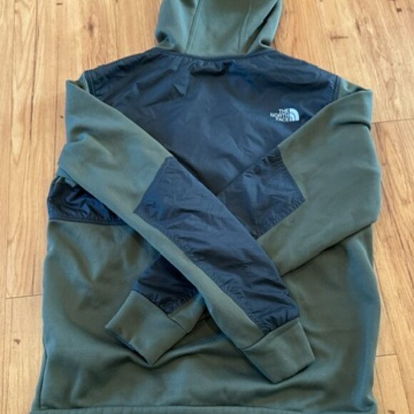 The North Face Climb On Full-Zip Hoodie Green/Black. Fleece Lined. - Picture 3 of 8
